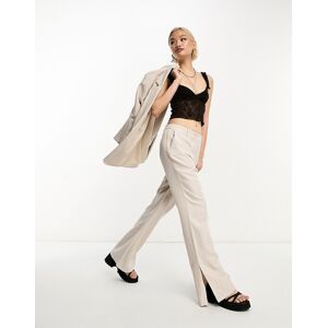 - Pantalon d'ensemble habillÃ© et Ã©vasÃ© - Taupe-Sans opinion Sans opinion 36 L32 female