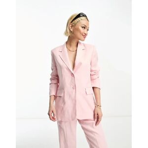 & Other Stories - Blazer d'ensemble en lin - Rose Rose 32 female - Publicité