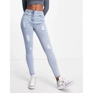 - Jean skinny effet vieilli - Bleu clair Bleu 42 female