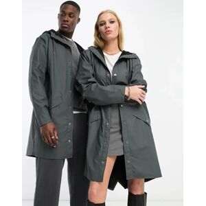 Rains - 12020 - Veste unisexe impermÃ©able longue - Ardoise-Gris Gris XS unisex - Publicité