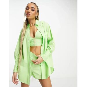 - Chemise d'ensemble oversize - Vert Vert S female