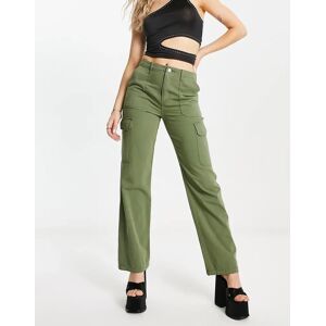 - Pantalon cargo droit - Kaki-Vert Vert L female