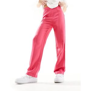 - Pantalon droit habillÃ© Ã  taille haute - Rose vif Rose 44 female