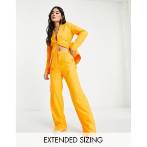 Vero Moda X Joann Van Den Herik - Pantalon d'ensemble large et ajustÃ© - Orange Orange 56 female - Publicité