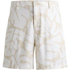 Boss Short Regular Fit en twill de coton stretch imprimé Blanc 48,44,46,50,52,54,56 - Publicité