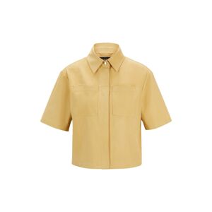 Boss Veste courte en nubuck avec poches-poitrine Jaune 38,34,36,40,42,44,46 - Publicité