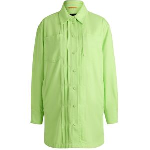 Boss Surchemise Relaxed en twill doux Vert Fluo 34,36,38,40,42,44 - Publicité