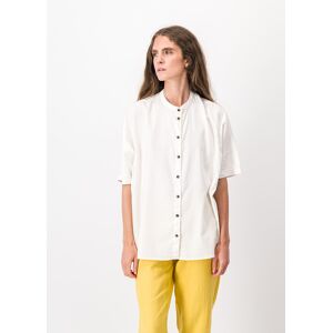 CHEMISE LANICA Blouse manches courtes en coton pique CREME LMS