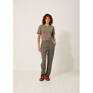 PANTALON HUGUES En lin PLOMB 34,36,38,40,42