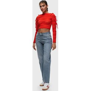 Ocean Top women Longsleeves Pullovers red en taille:M