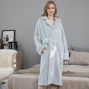 Femme automne hiver corail velours chemise de nuit épaissi peignoir en peluche chemise de nuit mode Robe chaude salon Homewear - Publicité