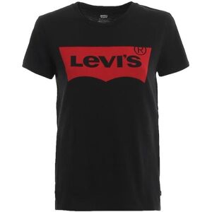 Levis Levi's The Perfect Large Batwing Tee, T-shirt noir femme - Publicité