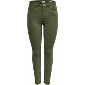 Pantalon skinny fit coton poches effiloché chevilles Femme ONLY - Publicité