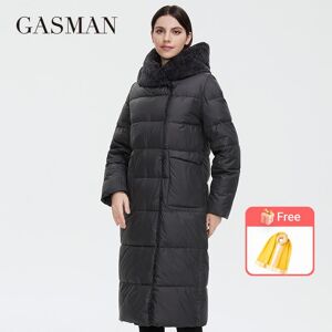 GASMAN 2021 veste d hiver femme longue fausse fourrure mouton boucle concepteur femme manteau coupe-vent chapeau grande poche veste femme 81716 - Publicité