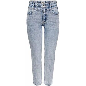 Jean regular fit taille haute socha bleu denim Femme ONLY - Publicité