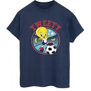 Womens/Ladies Tweety Football Circle Cotton Boyfriend T-Shirt