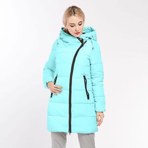 Veste parka décontractée en coton pour femme, manteau mi-long à capuche, col montant, fermeture éclair, chaud, Slim, poche, couleur unie, hiver - Publicité