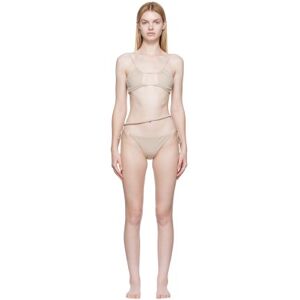 Nensi Dojaka Bikini beige exclusif à SSENSE - L - Publicité