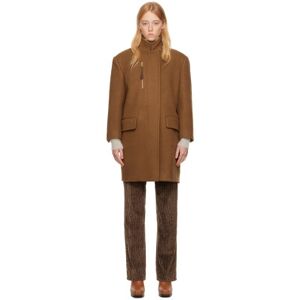 Max Mara Manteau Tolosa brun - IT 38 - Publicité