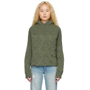 AMIRI Pull à capuche Hybrid vert - L - Publicité