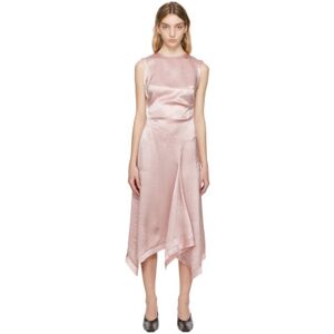 Acne Studios Robe midi froissée rose - FR 40 - Publicité