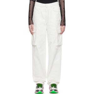 Givenchy Pantalon cargo surdimensionné blanc - WAIST US 25 - Publicité