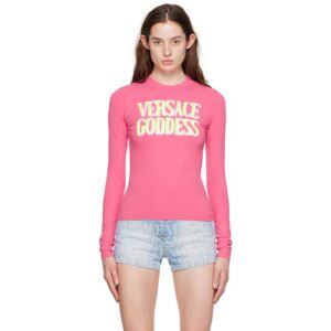 Versace T-shirt à manches longues 'Goddess' rose - IT 44 - Publicité