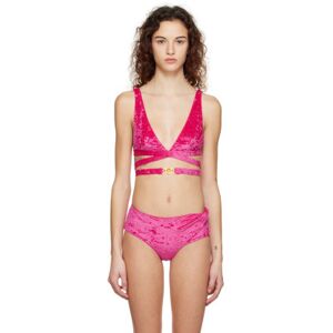 Versace Underwear Haut de bikini rose à Méduse Biggie - 4 - Publicité