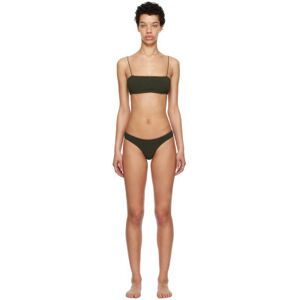 TOTEME Culotte de bikini kaki à smocks - XXS - Publicité