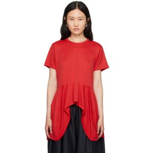 Comme des Garçons T-shirt rouge à basque - M - Publicité