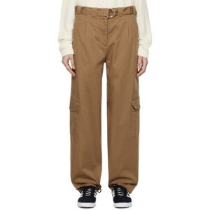 Lacoste Pantalon brun à ceinture coulissante - US 2 - Publicité
