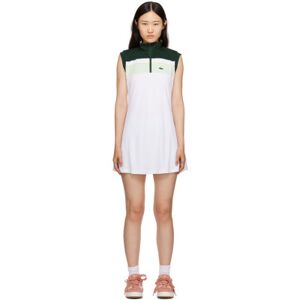 Lacoste Ensemble de robe courte et short blanc et vert - US 2 - Publicité