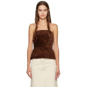 Dries Van Noten Camisole de style bustier brune - FR 34 - Publicité