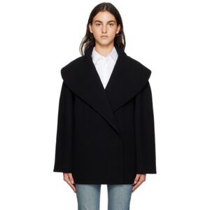 ALAÏA Manteau noir à fronces - FR 36 - Publicité