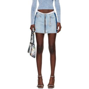 Diesel Mini-jupe De-Ron-S4 bleue en denim - WAIST US 25 - Publicité