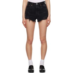 Levi's Short 501 noir en denim à taille haute - Levi's Premium - WAIST US 28 - Publicité