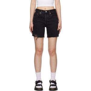 Levi's Short 501 noir en denim - WAIST US 26 - Publicité