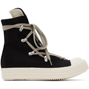 Rick Owens DRKSHDW Baskets noires à laçage hexagonal - IT 39.5