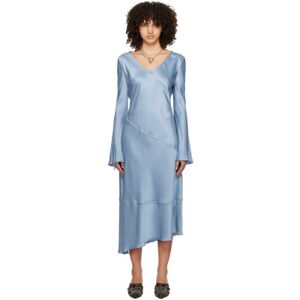 Acne Studios Robe longue bleue à col en V - FR 32 - Publicité