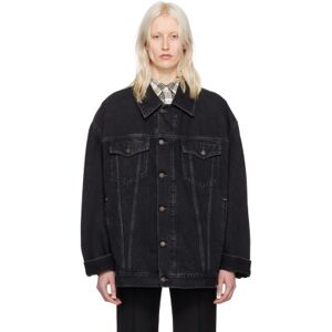 Acne Studios Blouson surdimensionné noir en denim - L-XL - Publicité