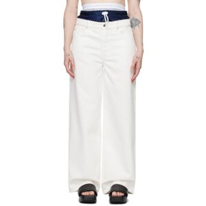 Alexander Wang Jean pré-stylé blanc - WAIST US 25 - Publicité