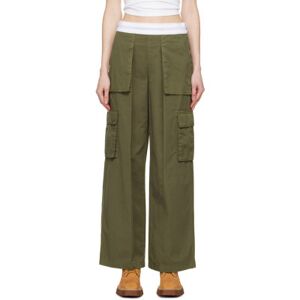 Alexander Wang Pantalon cargo de style rave kaki - US 6 - Publicité