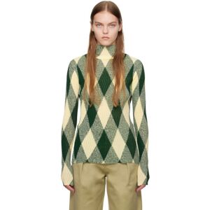 Burberry Col roulé vert à motif argyle - XS - Publicité