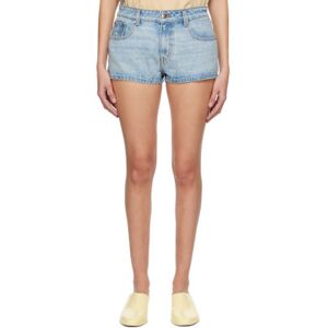 Rhude Short bleu en denim exclusif à SSENSE - WAIST US 28 - Publicité