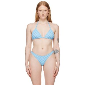 MISBHV Haut de bikini bleu à monogrammes exclusif à SSENSE - XS - Publicité