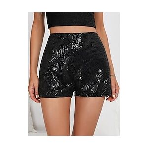 Femme Short Court Noir Eté Lightinthebox