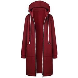 Generic Femme Sweat à Capuche ZippéE décontractée Sweat-Shirt d'automne Hoodie Sport Zippé Manches Longues Veste Manteau Coupe-Vent Gilet Long Automne Poche Grande Taille Cardigan - Publicité