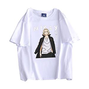 jiminhope Tokyo Revengers t-Shirt Unisexe été décontracté Confortable Coton t-Shirt Anime drôle imprimé Hauts Noirs - Publicité
