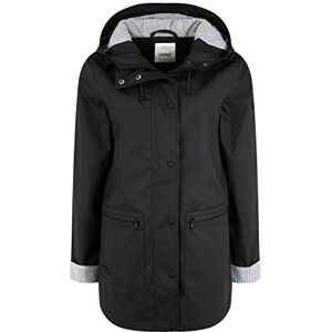 Oxmo Becky Manteau De Pluie Veste Longue D'Extérieur Imperméable Pour Femme, taille:L, couleur:BLACK (799000) - Publicité