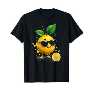 Fruits drôles avec des lunettes de soleil Joli déguisement de citron pour les amateurs de fruits T-Shirt - Publicité